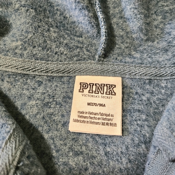Victoria's Secret teal fleece hoodie Medium - Picture 4 of 9
